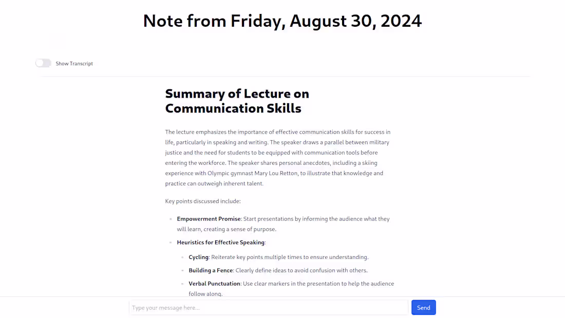 Cover image for AI-Powered Note Taker