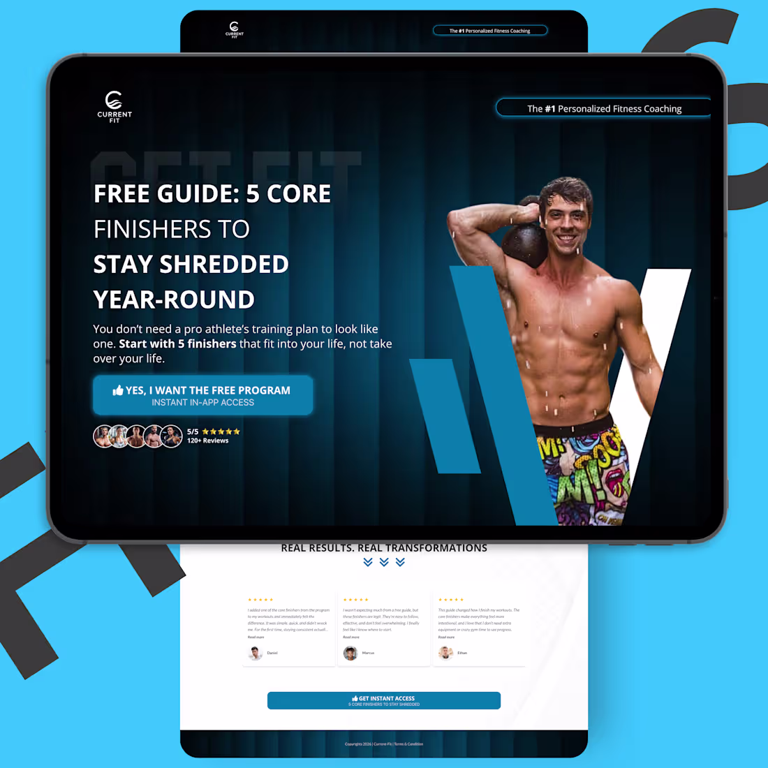 Cover image for Fitness Coaching Landing Page