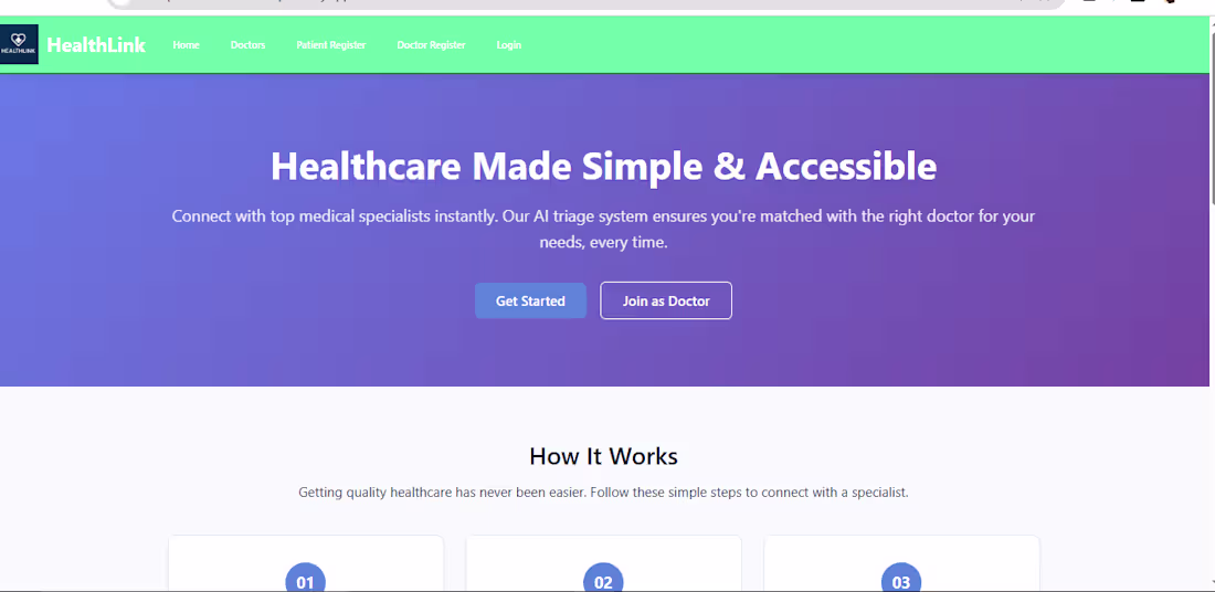Cover image for Healthcare information platform built with