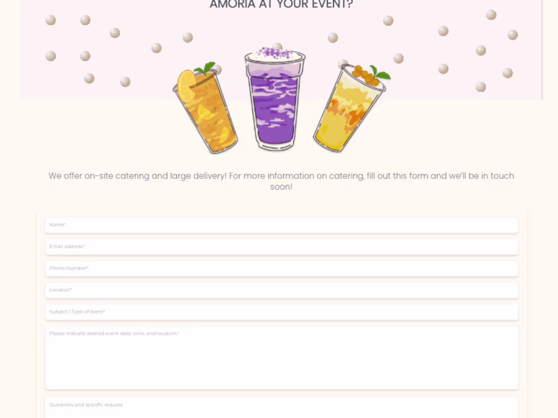 Cover image for Amoria Tea Cafe