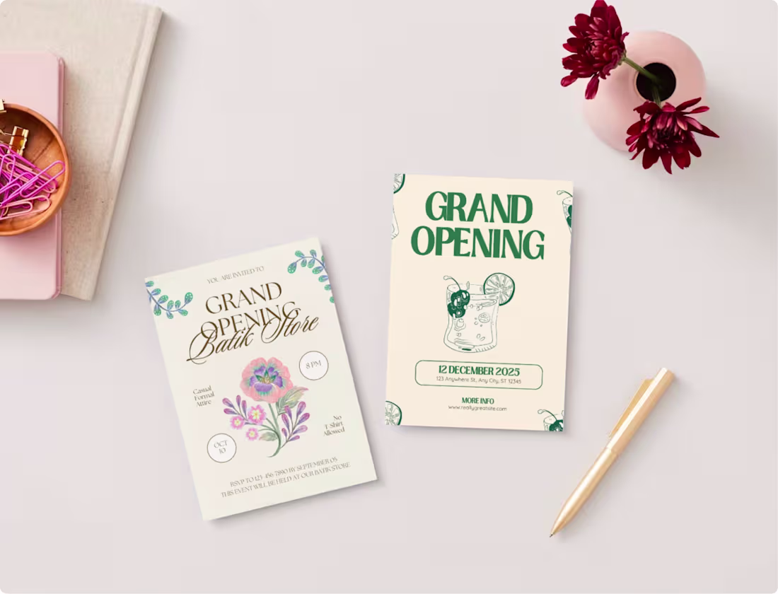 Cover image for Print custom invitations