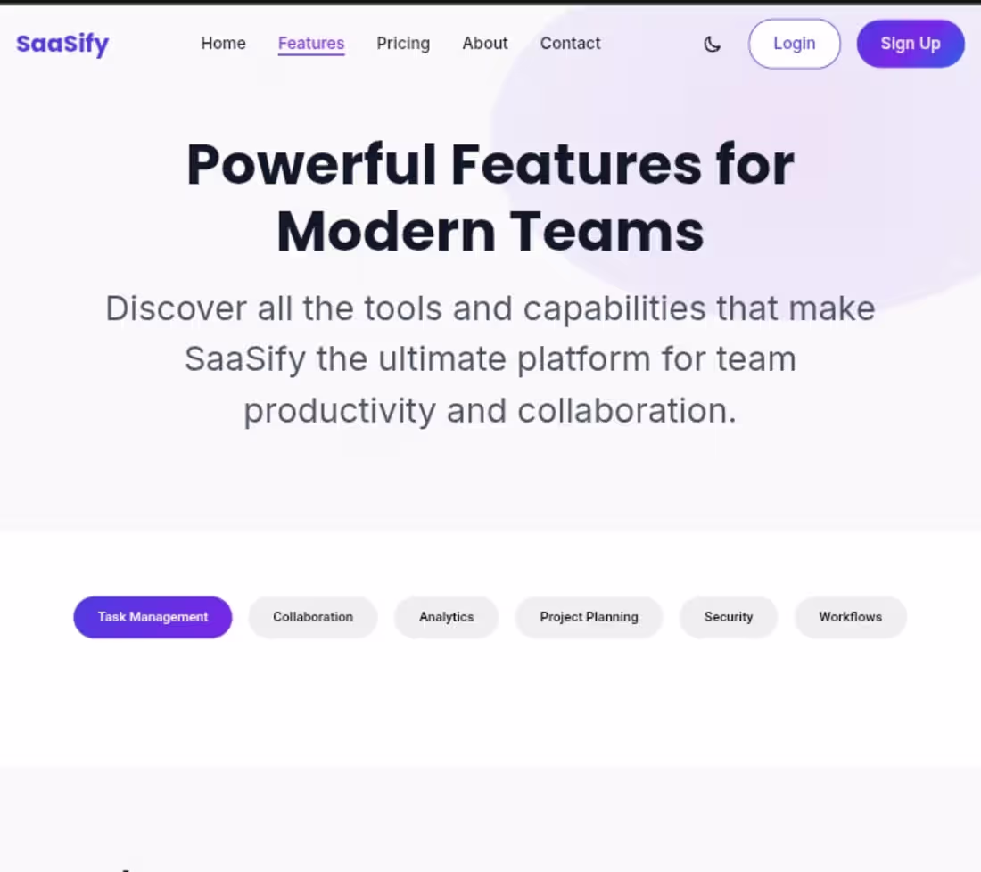 Cover image for SaaS Landing Page Design