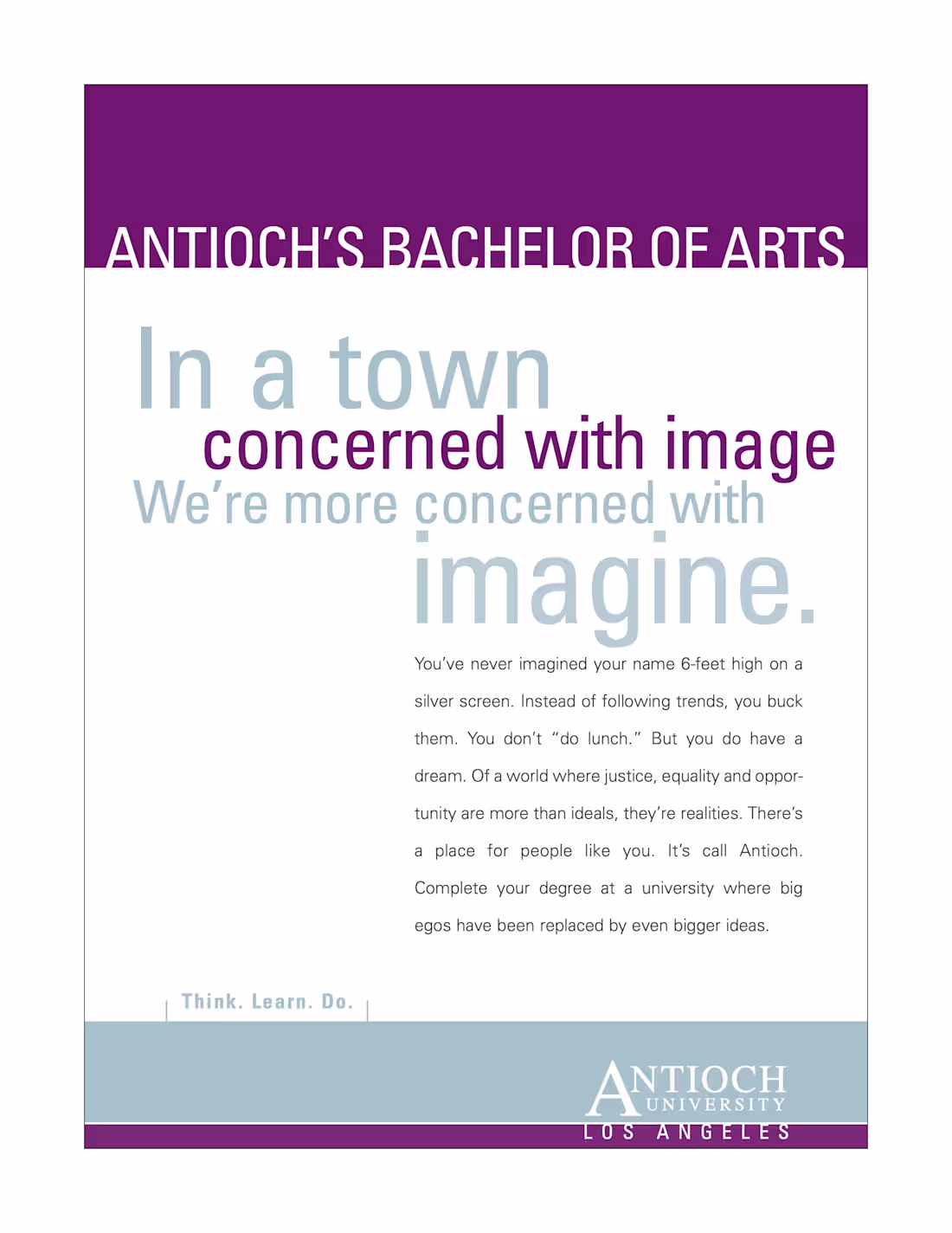 Cover image for Antioch University Print Ad