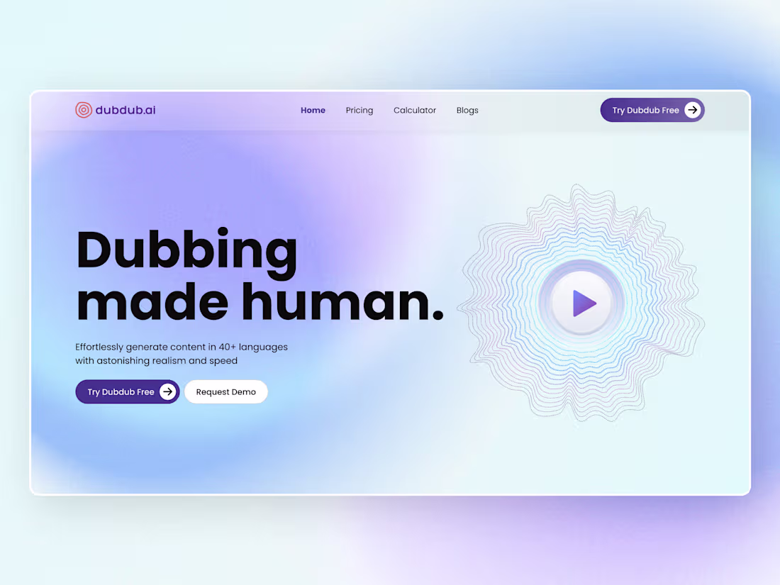 Cover image for Ai Dubbing Website