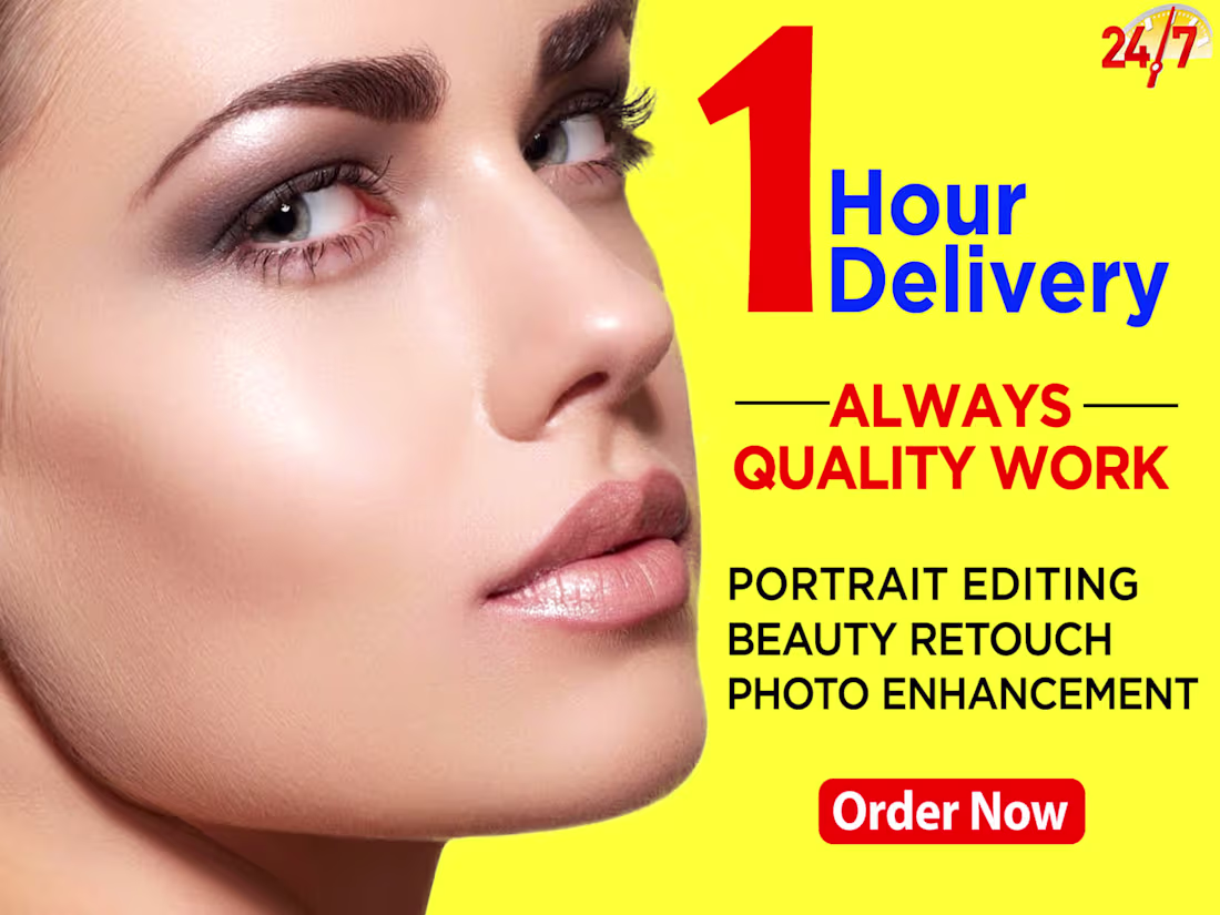 Cover image for Professional Portrait Retouching & Beauty Enhancement Services
