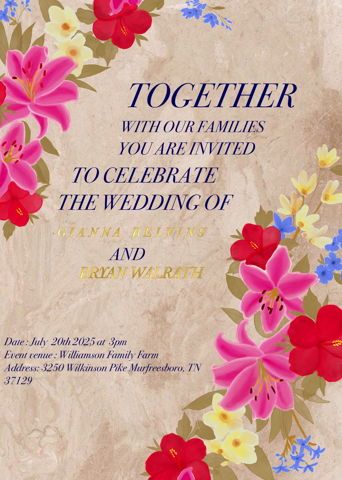 Cover image for Wedding invitation mockup 