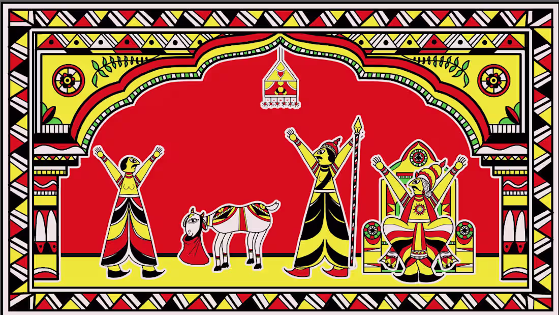 Cover image for Illustration work for Indian themed animation