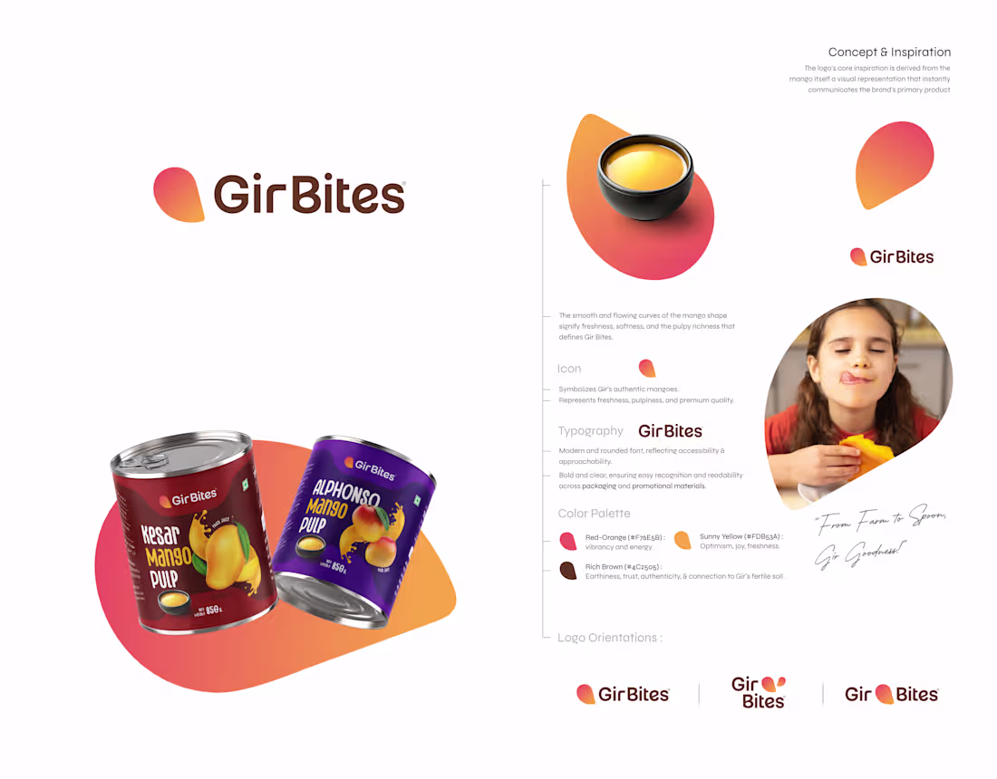 Cover image for Gir Bites Brand Identity &