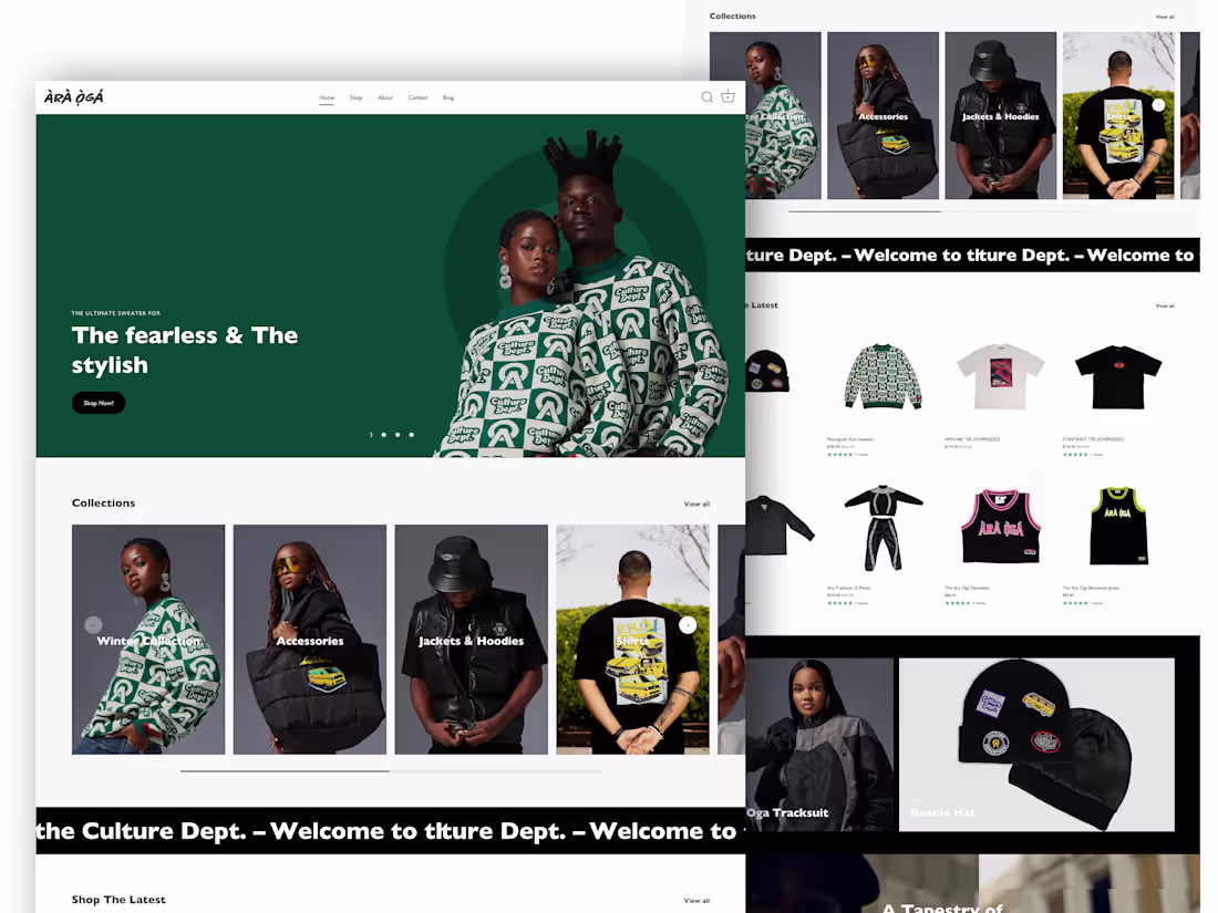 Cover image for Ara Oga Shopify Store