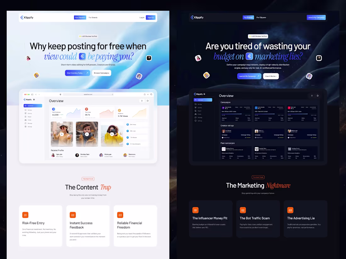 Cover image for Klippify — Influencer Marketing SaaS Platform