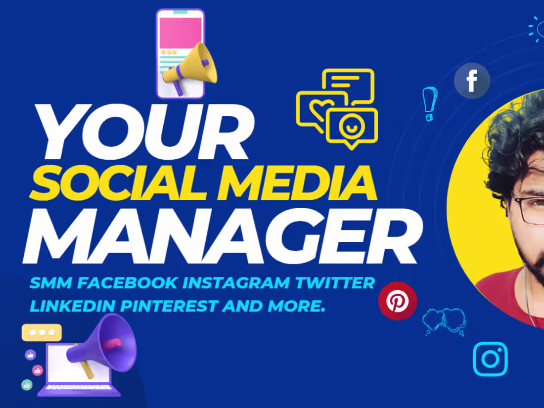 Cover image for professional social media manager and visual designer
