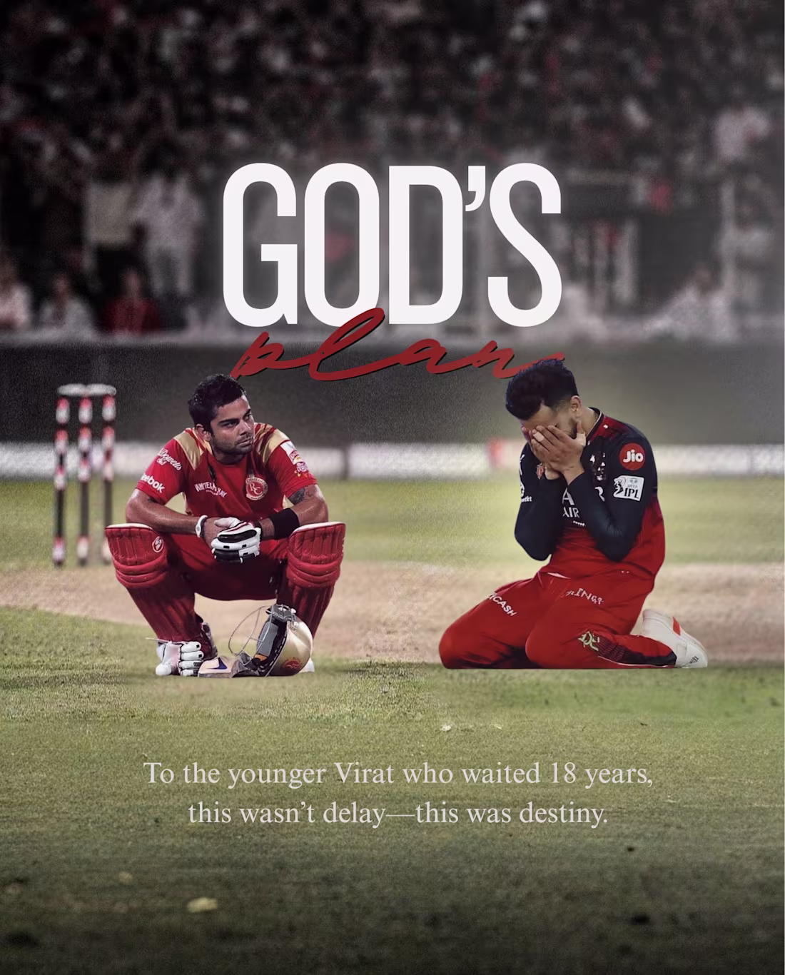 Cover image for Emotional sports tribute poster. Serif