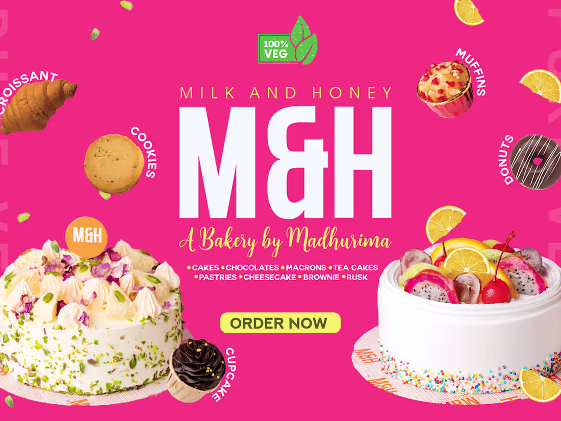 Cover image for Milk And Honey Bakery Website 