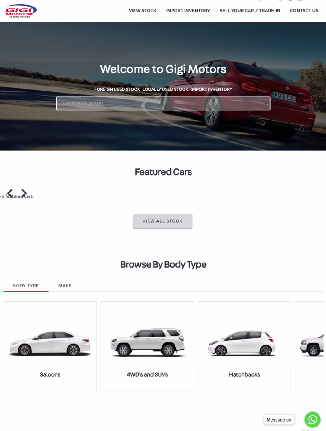 Cover image for Gigi Motors is an online car marketplace where users can buy...