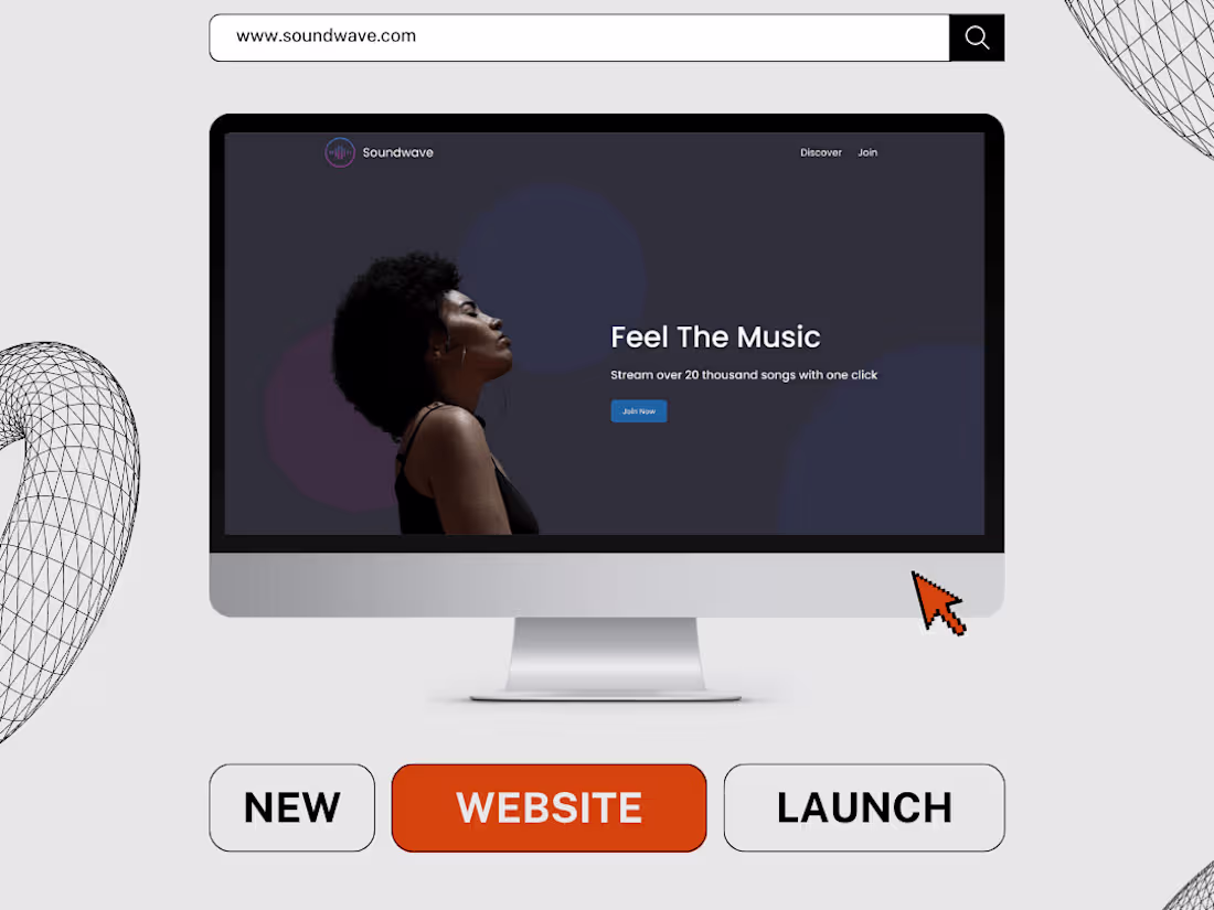 Cover image for Soundwave (Music Company) : Website Development