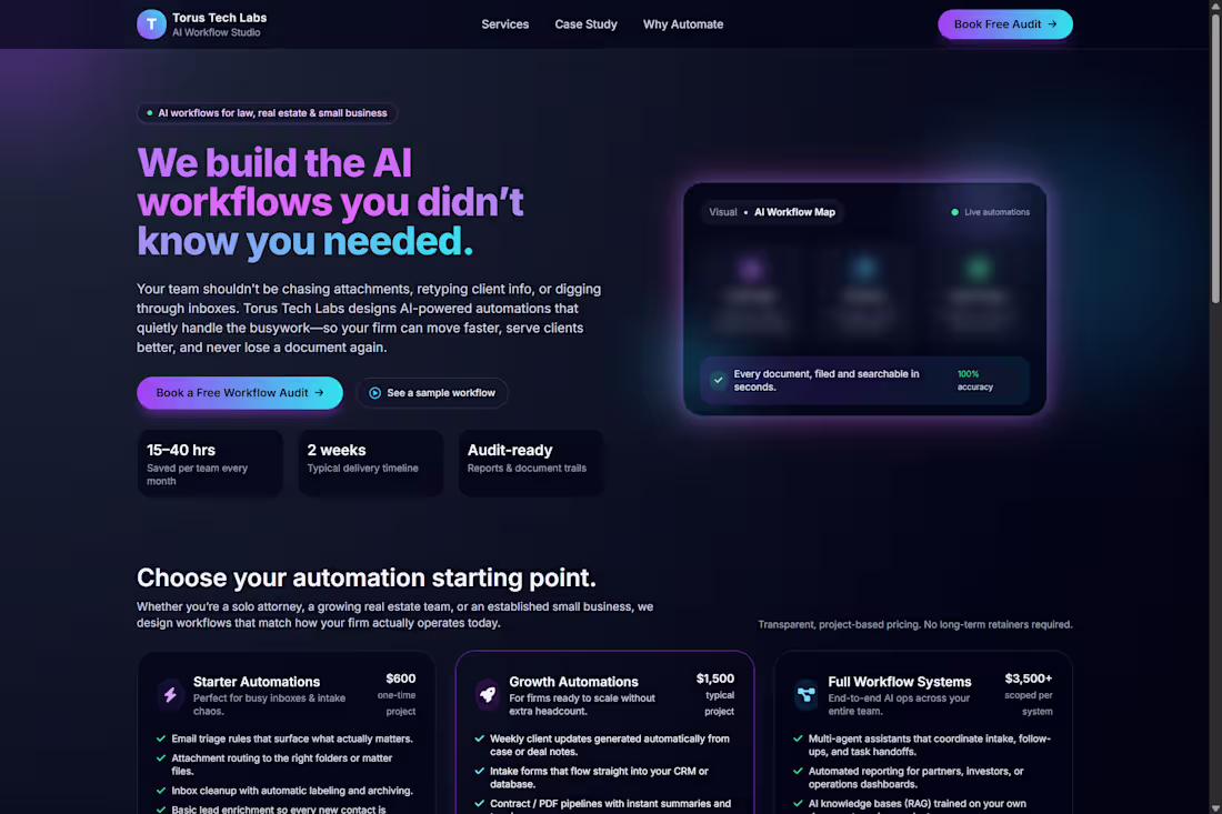 Cover image for AI Workflow Automation for Professional Firms