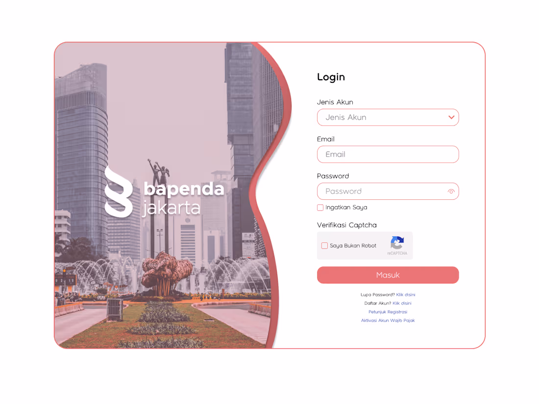 Cover image for Exploration Design - Login Animation Bapenda Jakarta