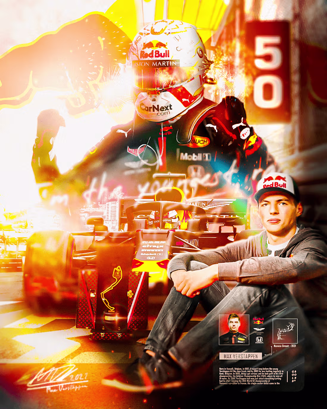 Cover image for MAX VERSTAPPEN 2021/ FLYER / ESTUDO MANIPULAÇÃO