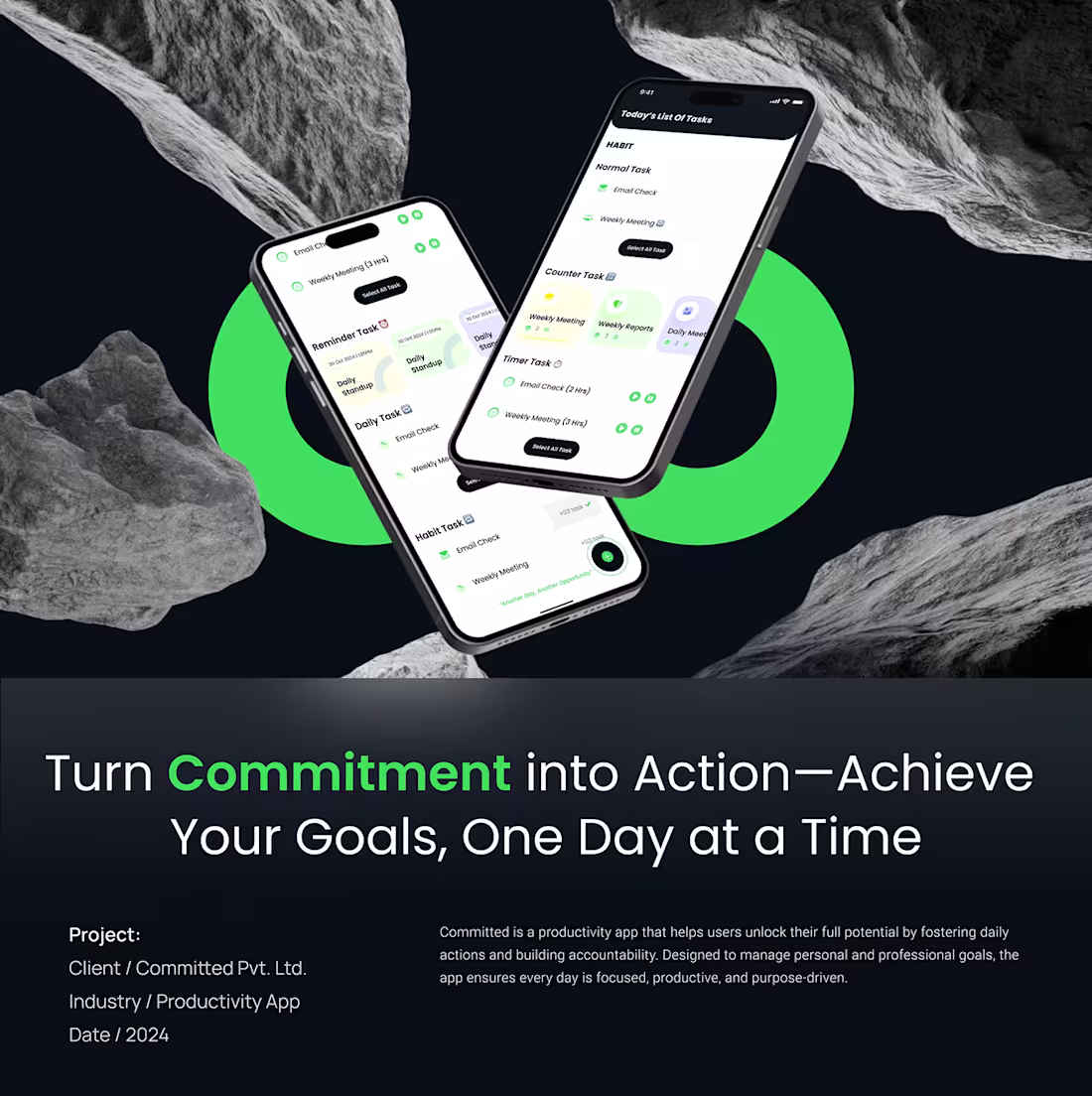 Cover image for Committed: A Productivity App for Daily Tracking