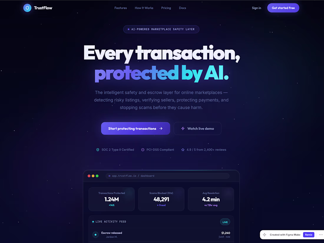 Cover image for TrustFlow — AI Safety &