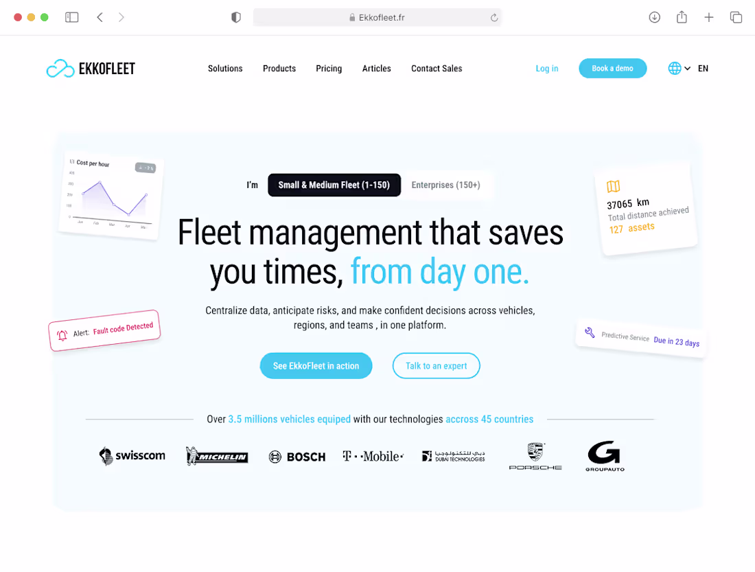 Cover image for Ekkofleet — Website Design & Framer Development