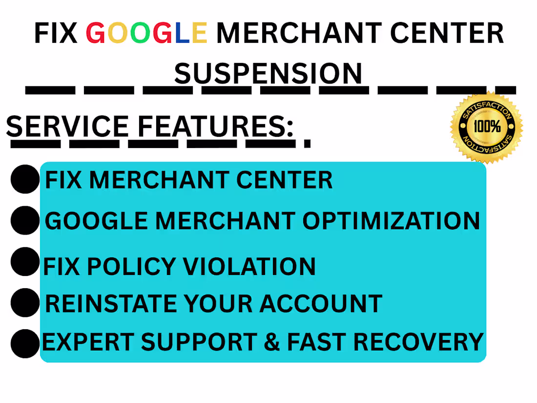 Cover image for Google merchant center reinstate gmc suspension fix