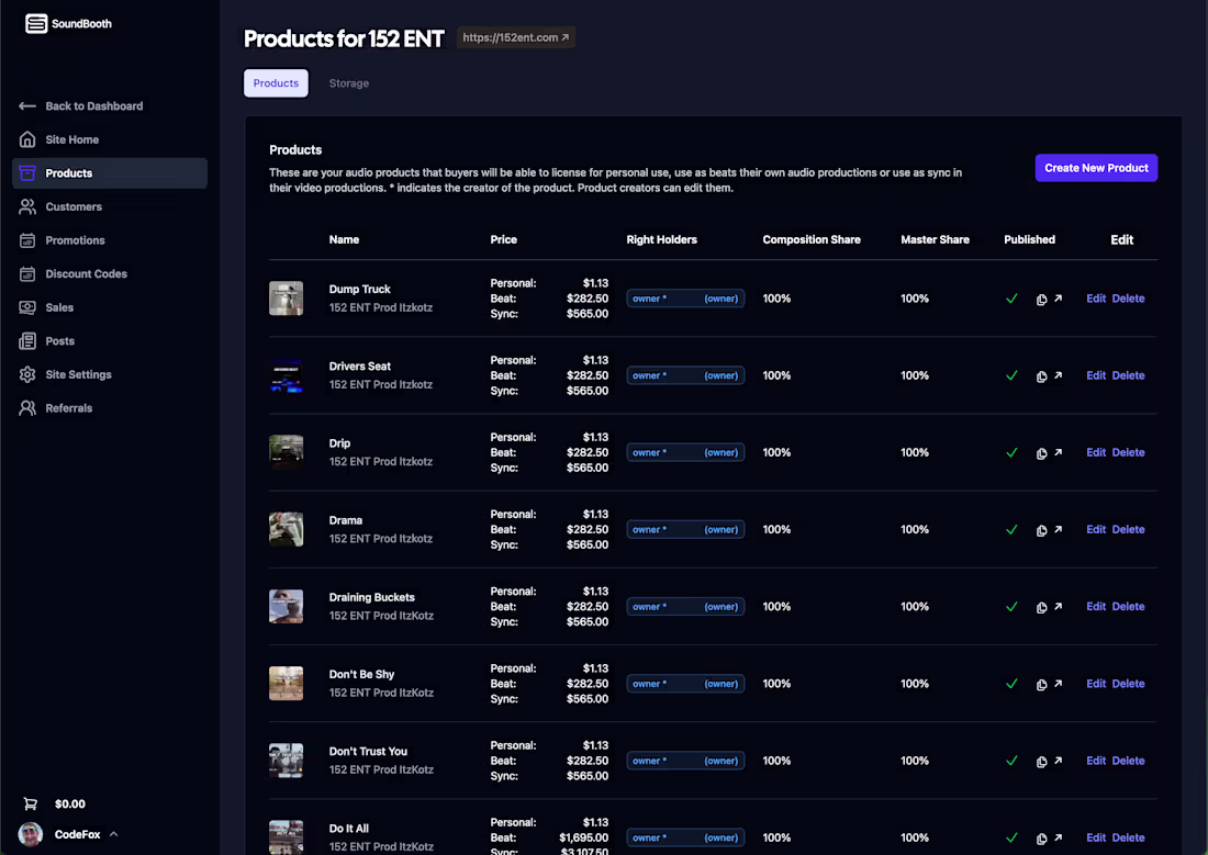 Cover image for Full Stack Development of Music Licensing Platform