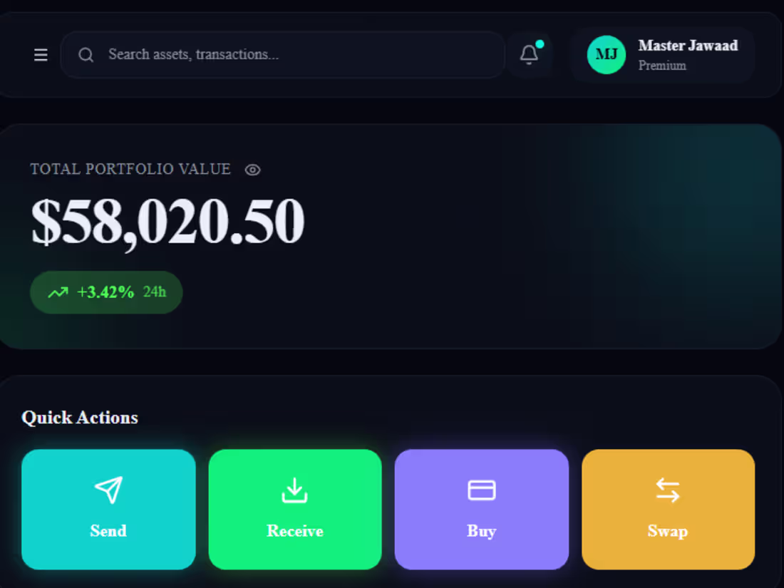 Cover image for CryptoVault | Web3 Portfolio Dashboard