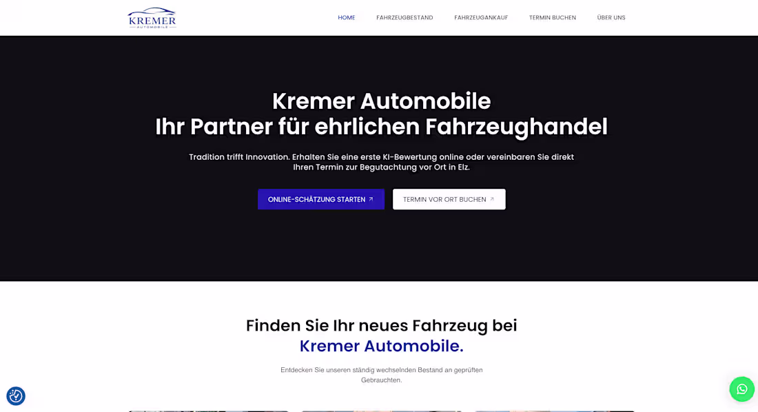 Cover image for Kremer Automobile — AI-Powered Car Dealership Platform