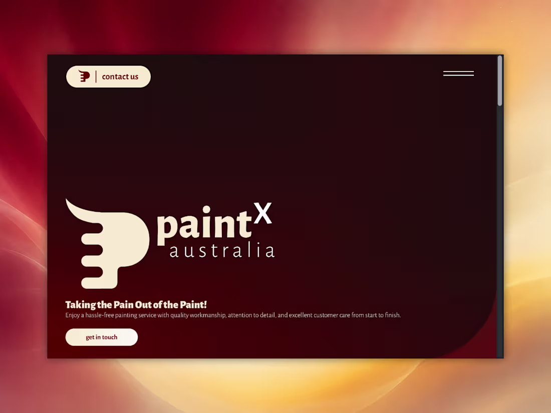 Cover image for PaintX Australia | Trades Services Website
