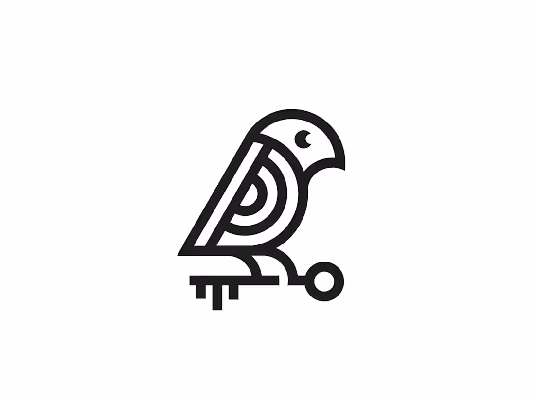 Cover image for Bird Key Logo for sale Exclusive logo design by Anh Do – Anh...