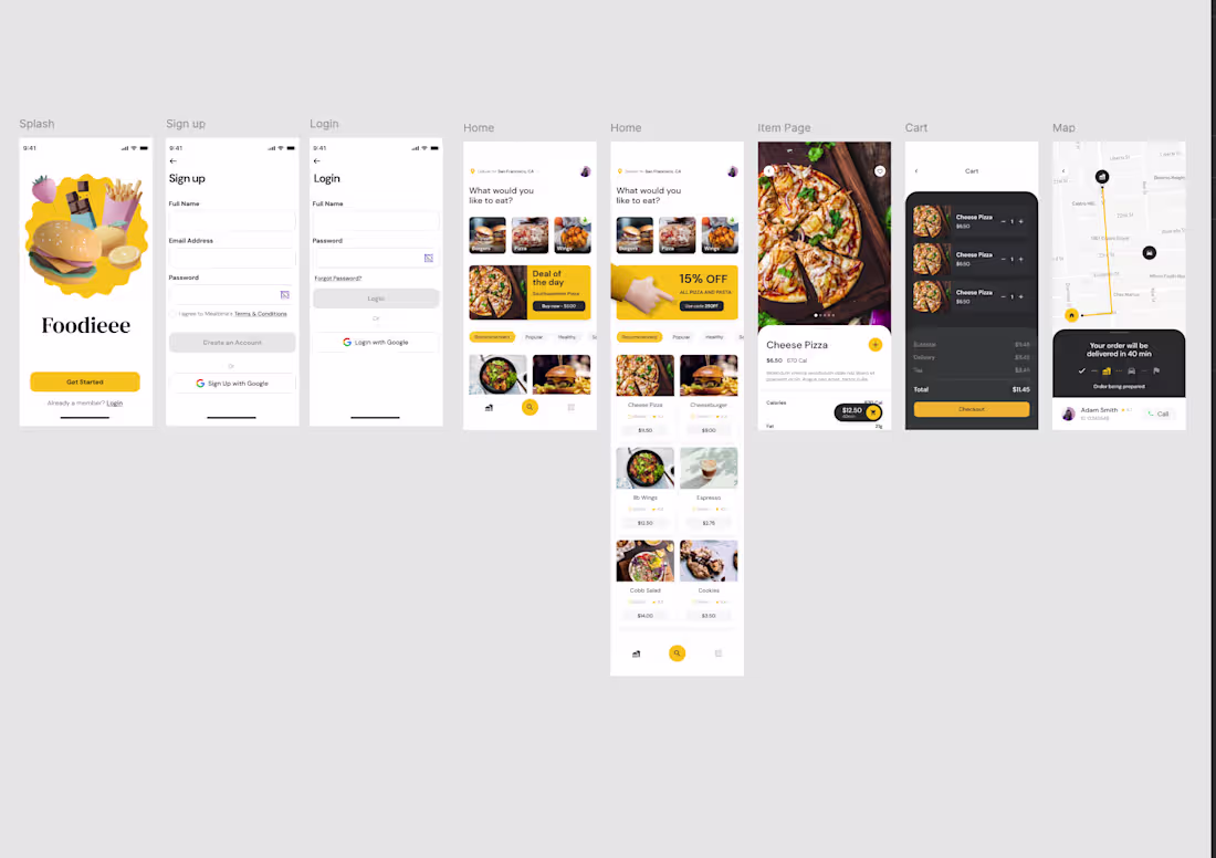 Cover image for Food Delivery Application Prototype