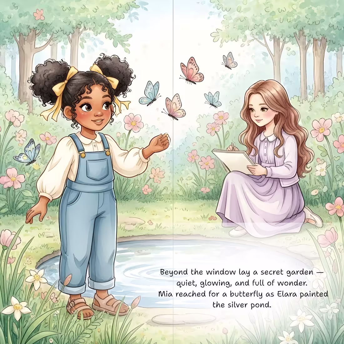 Cover image for The Secret Garden Window is a gentle, heartwarming story abo...