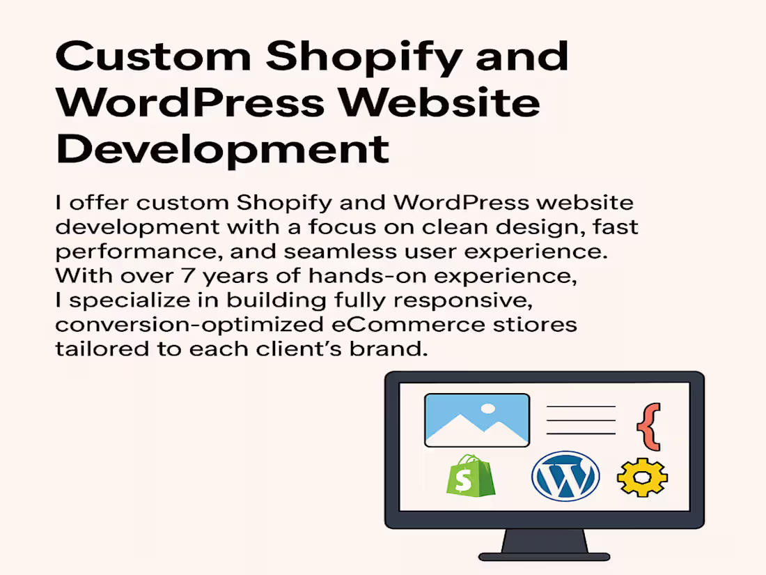 Cover image for Shopify Front-End & Back-End Developer
