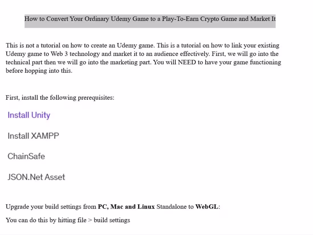 Cover image for How to Convert Your Ordinary Unity Game to a Play-To-Earn Crypto