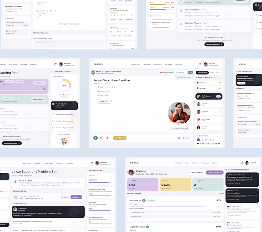 Cover image for Web App Design - UI/UX Learning Management System