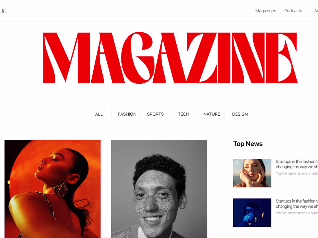 Cover image for Magazine - Empower content-rich blog websites.
