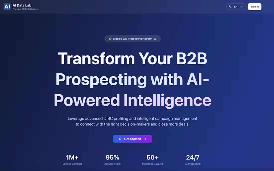 Cover image for AI B2B Prospector | DISC Scoring & Auto Outreach