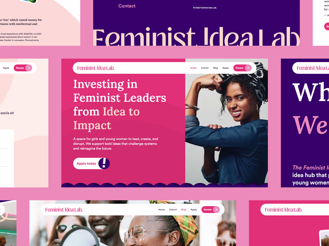Cover image for Brand Identity and Website Development for The Feminist Idea Lab
