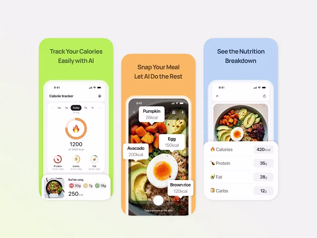 Cover image for AI Calorie Tracker App Screenshots