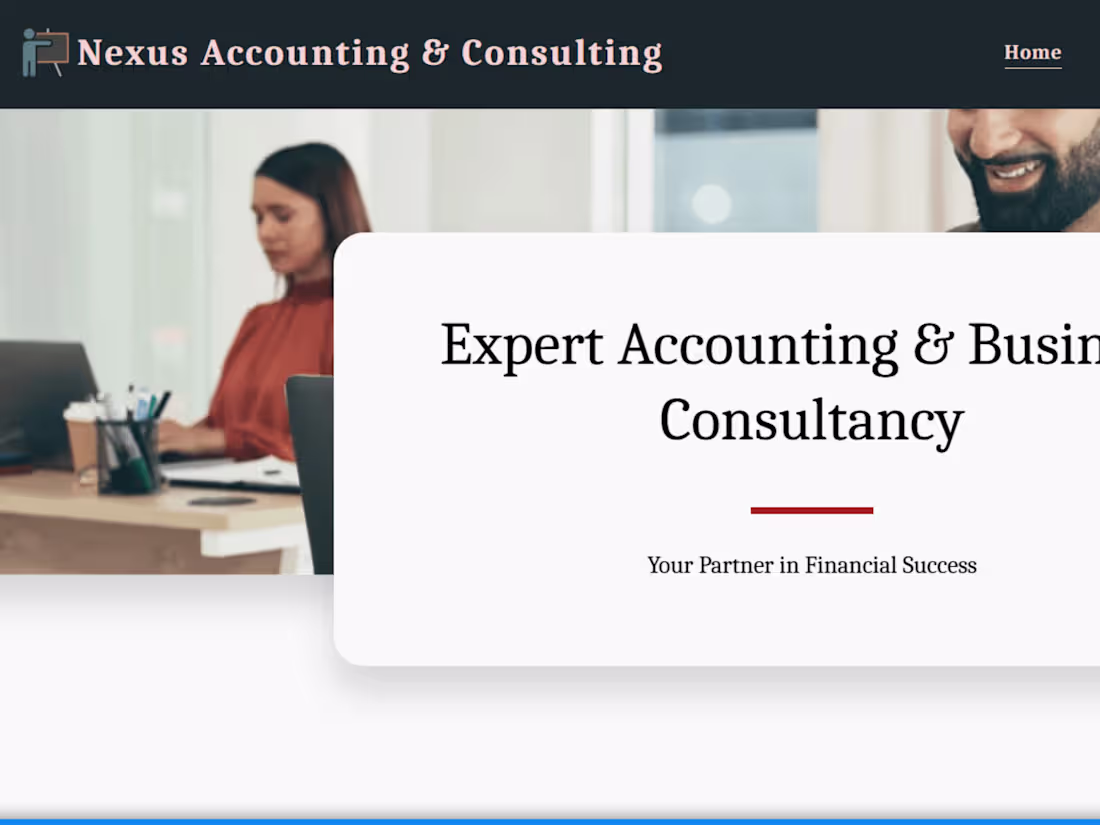 Cover image for Website Design for an Accounting Business