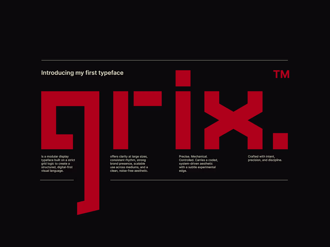 Cover image for Grix is a geometric display