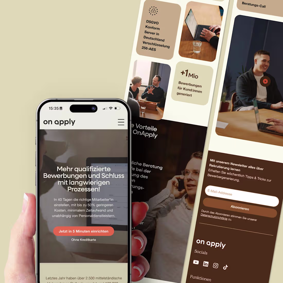 Cover image for SaaS B2B Website for OnApply