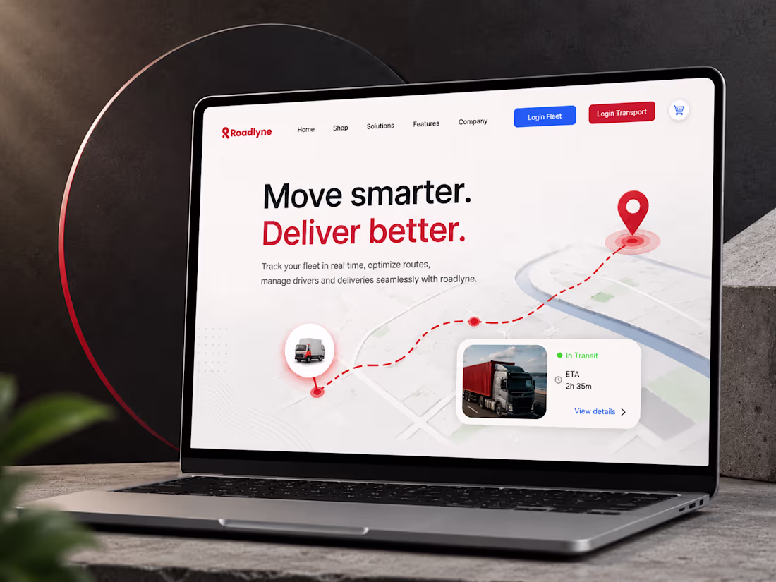 Cover image for Redesigned the website for Roadlyne,