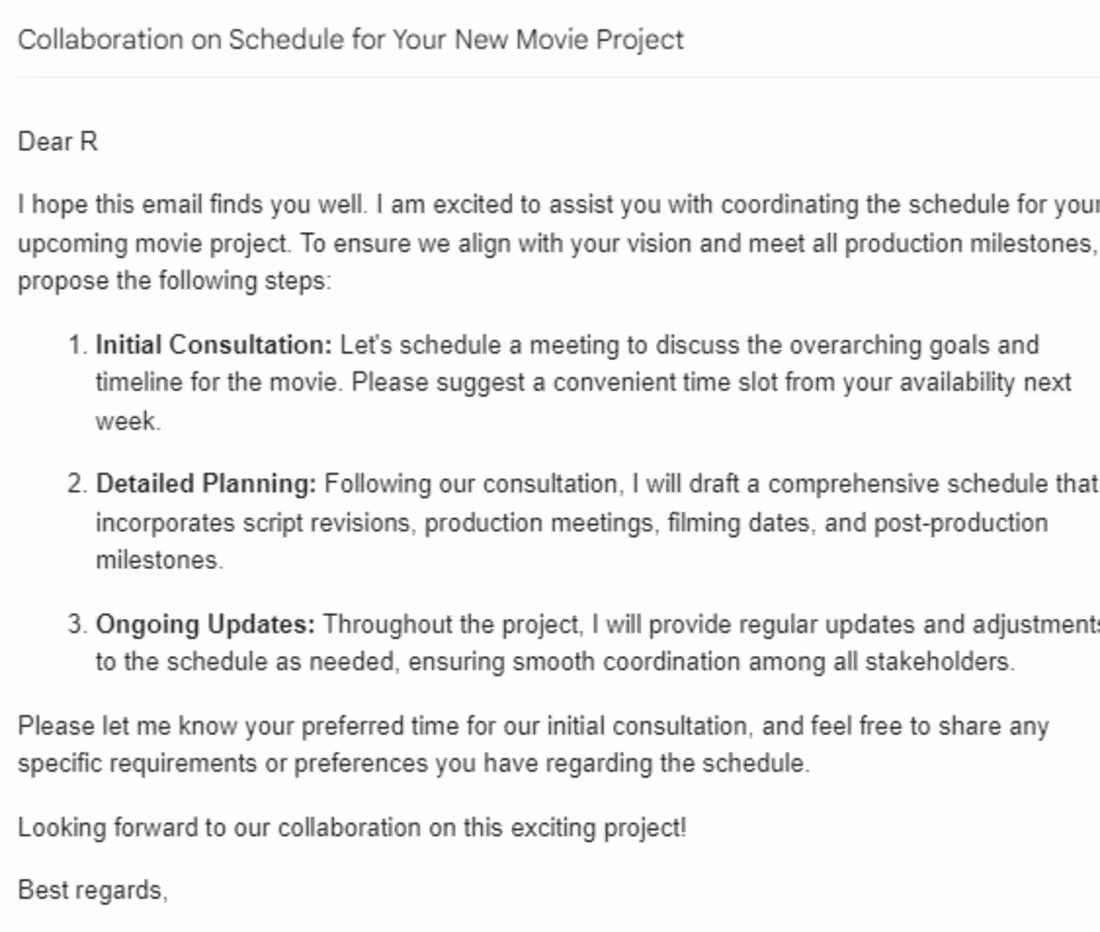 Cover image for Email to client