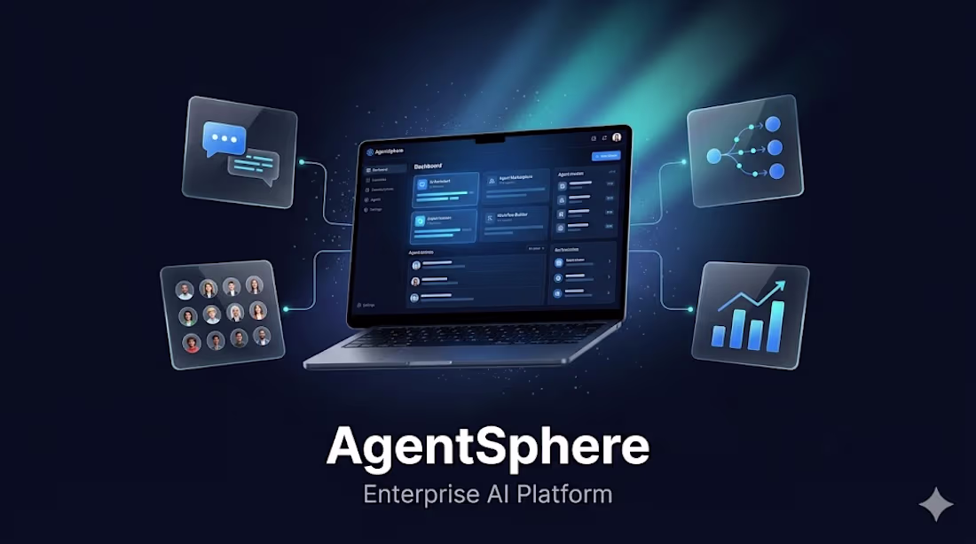 Cover image for AgentSphere: Enterprise AI Platform Built with Stitch