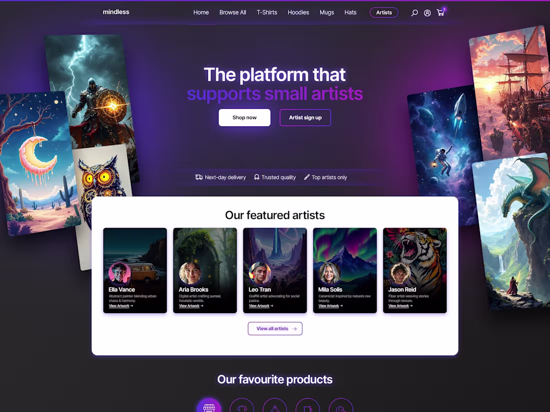 Cover image for Creative Platform for Artists