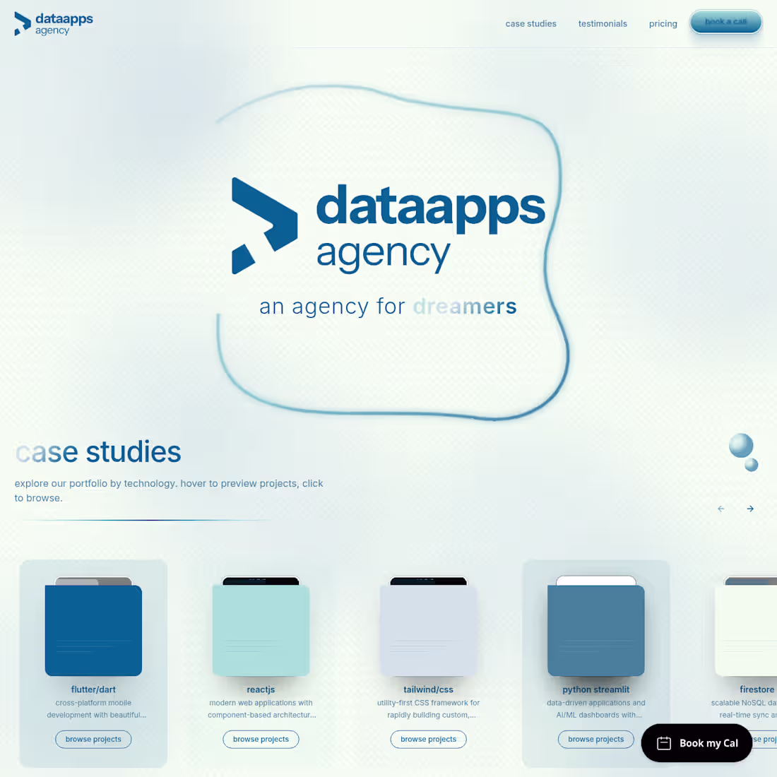 Cover image for Agency landing page - dataapps agency