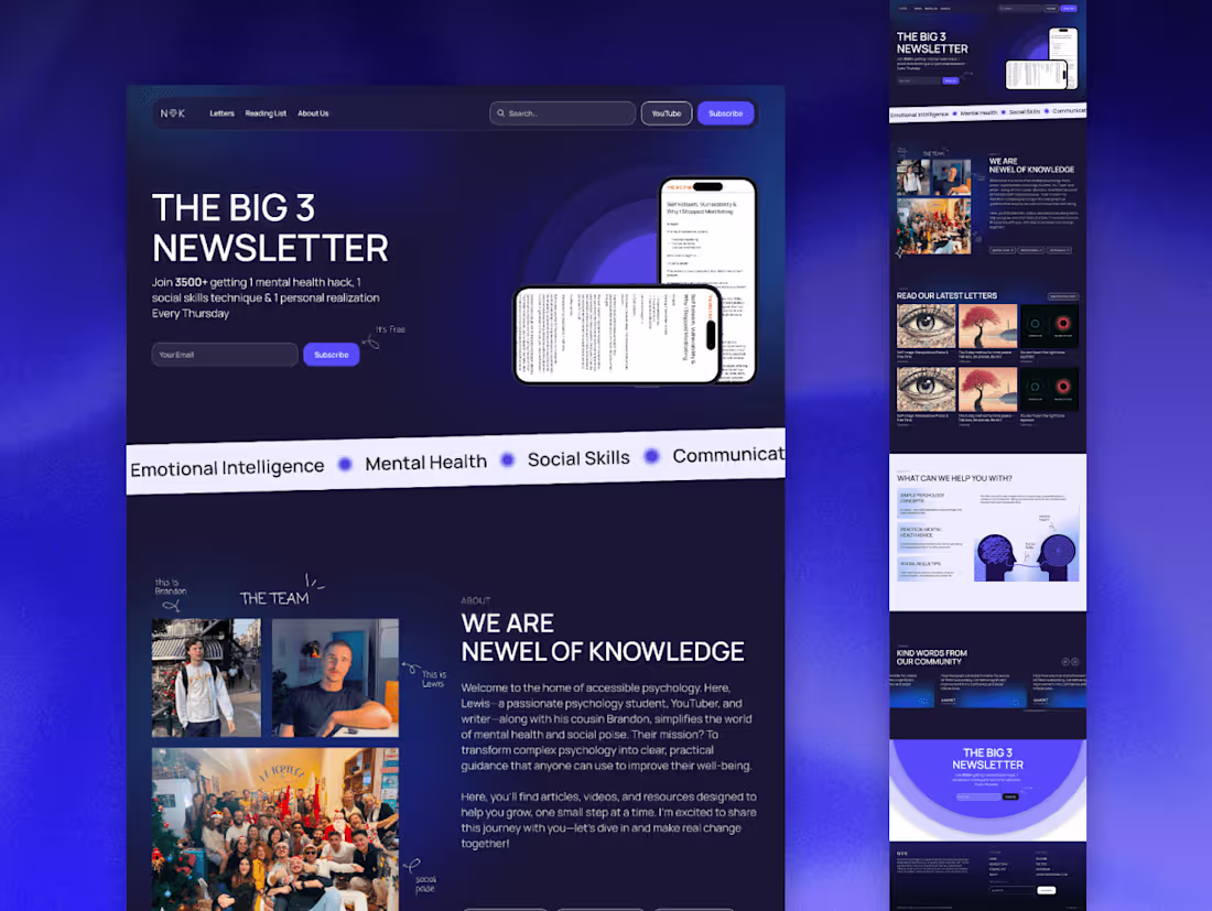 Cover image for Newel Of Knowledge • Creative Design and Webflow Development