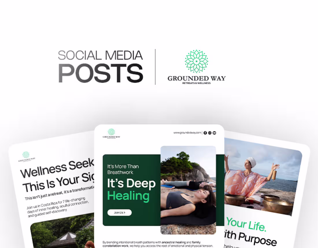 Cover image for Social Media Posts - Grounded Way